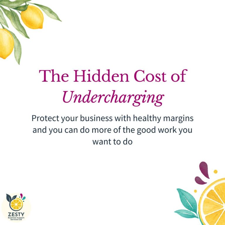 Zesty Business Support Services The Hidden Cost of Undercharging